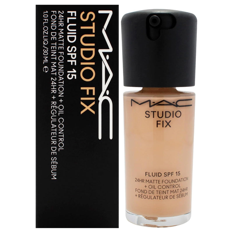 Matte Liquid Foundation SPF 15 – 24-Hour Wear, Oil Control, NC27 Shade, 1 oz