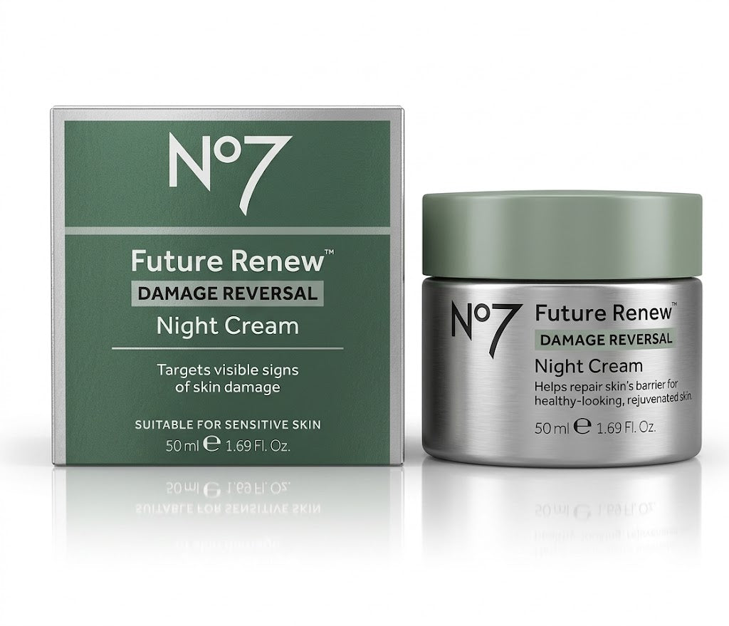 Future Renew Damage Reversal Night Face Cream – Moisturizing Anti-Aging Skincare, 1.69 oz / 50 ml