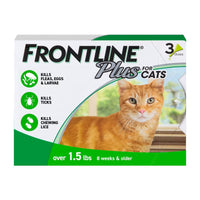 Flea & Tick Treatment for Cats and Kittens – 3 Doses, 8 Weeks and Older