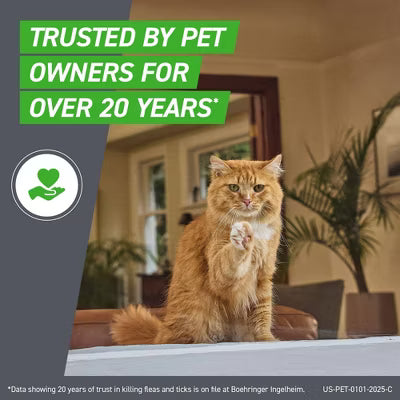 Flea & Tick Treatment for Cats and Kittens – 3 Doses, 8 Weeks and Older