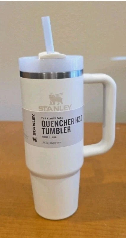 30 oz Cream Insulated Stainless Steel Tumbler with FlowState Lid