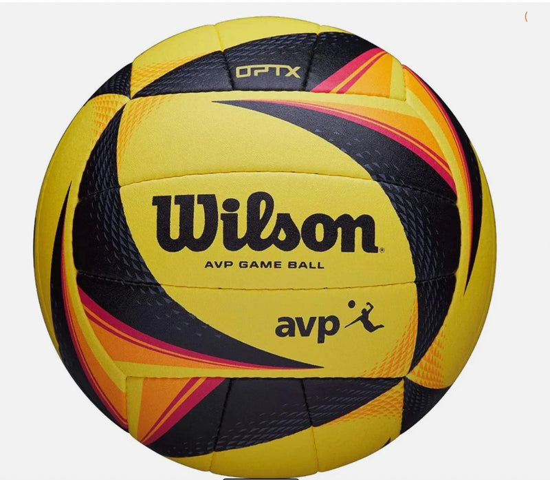 Size 5 Beach Volleyball – Black & Yellow Outdoor Match Ball