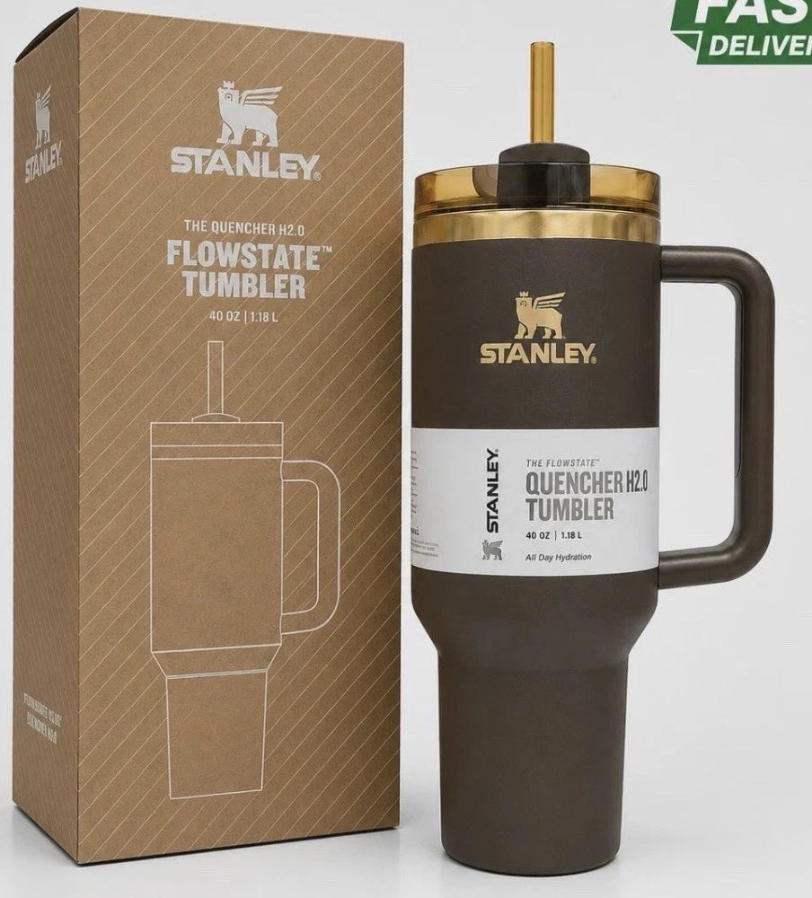Chocolate Gold 40oz Insulated Stainless Steel Tumbler – Limited Edition, New & Factory Sealed