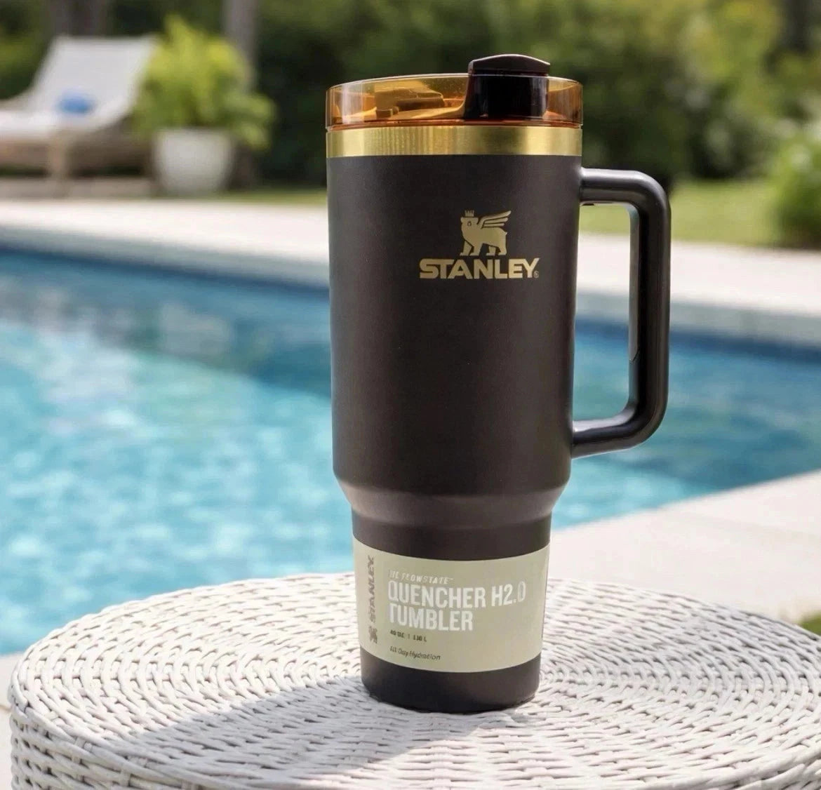 40 oz Insulated Stainless Steel Tumbler with FlowState Lid – Chocolate Gold