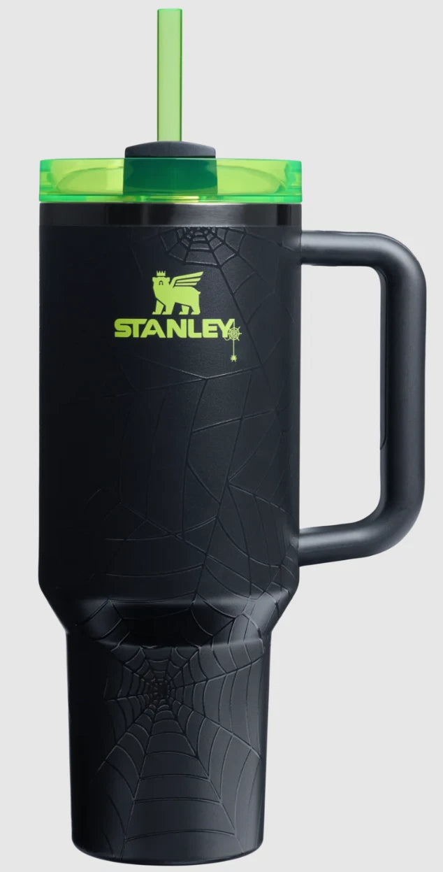 40 oz Black Insulated Stainless Steel Tumbler with FlowState Lid and Straw