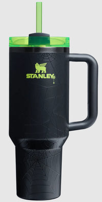 40 oz Black Insulated Stainless Steel Tumbler with FlowState Lid and Straw