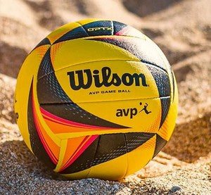 Size 5 Beach Volleyball – Black & Yellow Outdoor Match Ball