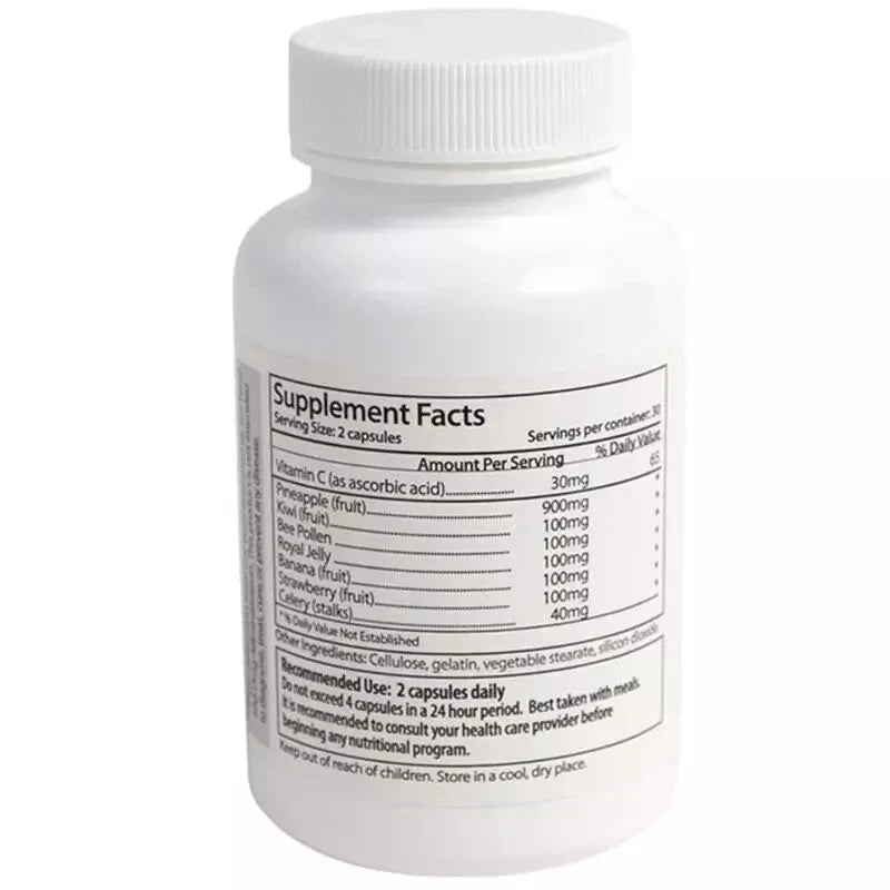 Natural Fruity Taste Support Supplement – 60 Capsules, Dietary Wellness Formula