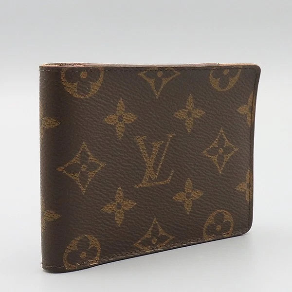 Men's Slim Monogram Canvas Wallet – Compact Everyday Card Holder