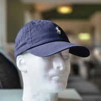 Men's Navy Blue Cotton Chino Baseball Cap – Adjustable One Size