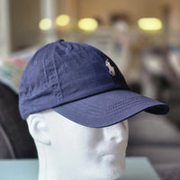 Men's Navy Blue Cotton Chino Baseball Cap – Adjustable One Size