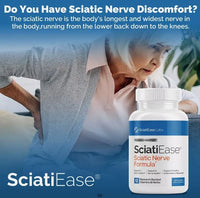 Sciatic Nerve Support Supplement – AlphaPalm, Pea Extract & B Vitamins, 120 Capsules