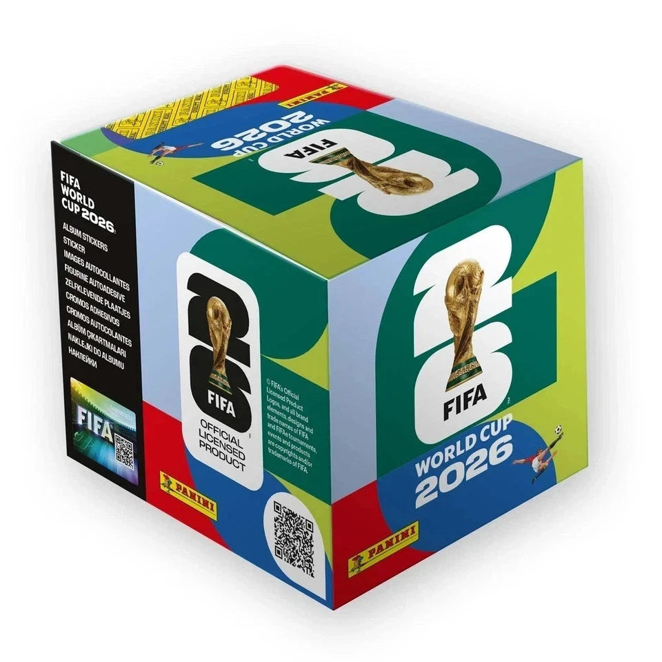 2026 FIFA World Cup Soccer Sticker Collection – Sealed Box of 50 Packs