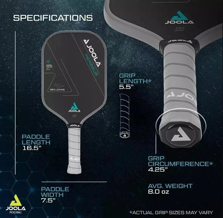 16mm Black Carbon Fiber Pickleball Paddle – Textured Surface for Control and Power