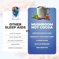Mushroom Hot Cocoa Sleep Powder with Melatonin & Reishi – Vegan, 20 Servings