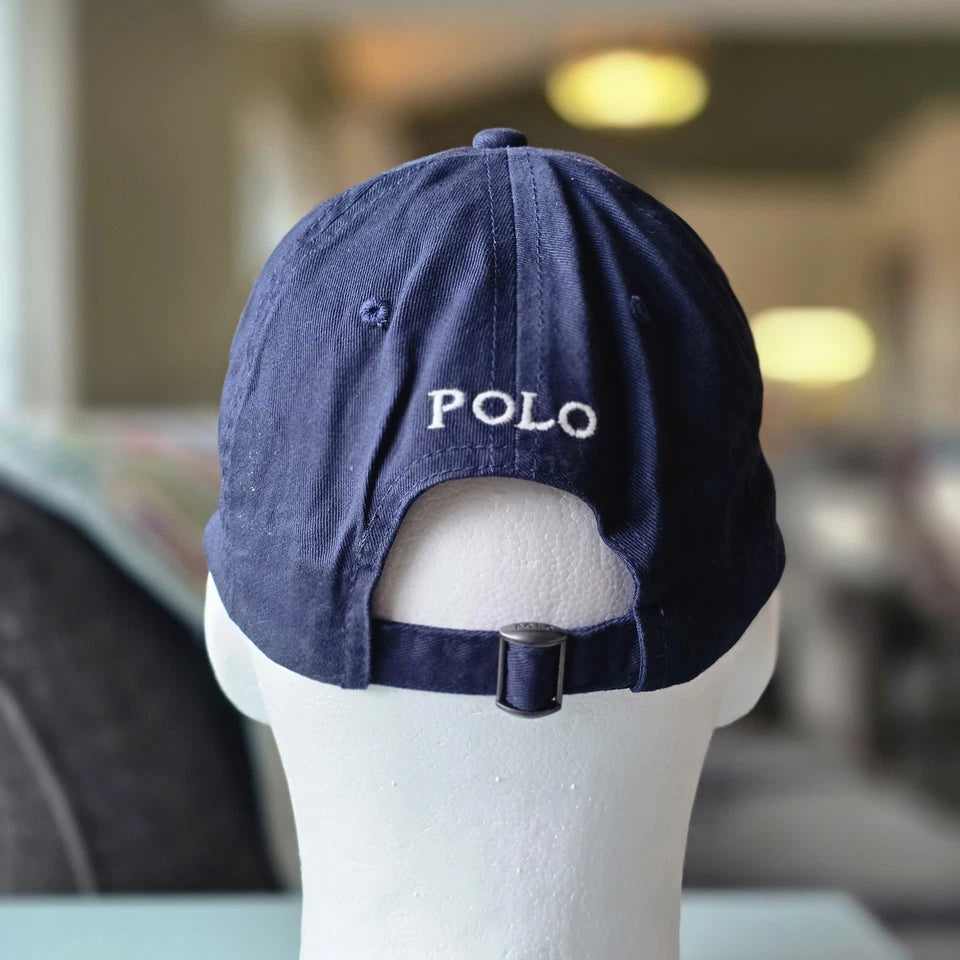 Men's Navy Blue Cotton Chino Baseball Cap – Adjustable One Size
