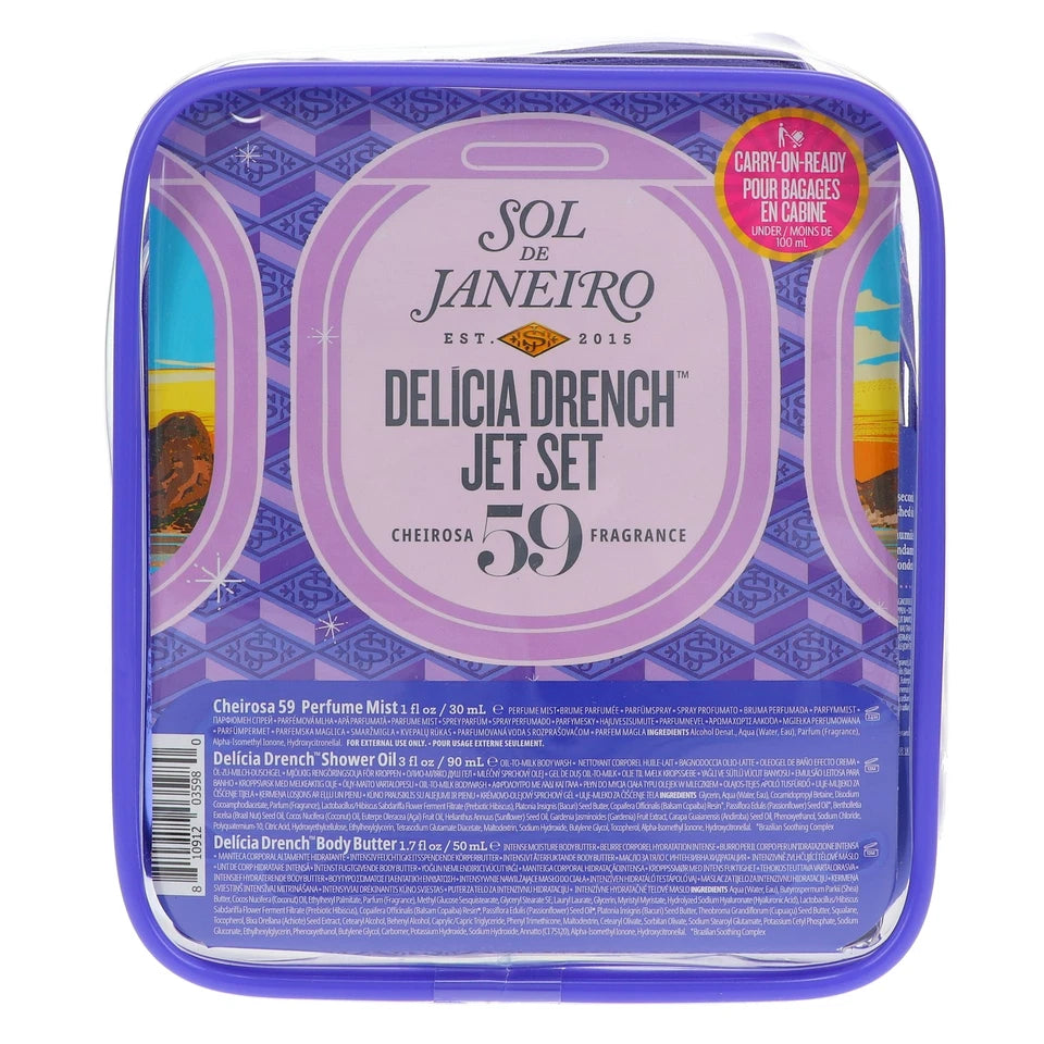 Delícia Drench Body Care Gift Set – Hydrating Skincare Travel Kit