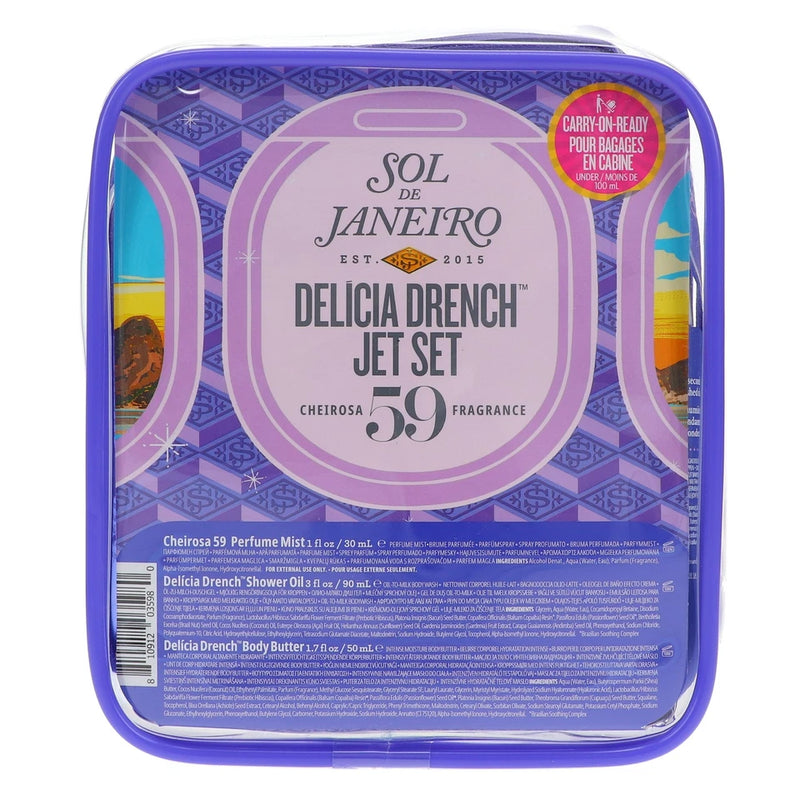 Delícia Drench Body Care Gift Set – Hydrating Skincare Travel Kit
