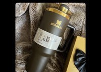 Chocolate Gold 40oz Insulated Stainless Steel Tumbler – Limited Edition, New & Factory Sealed