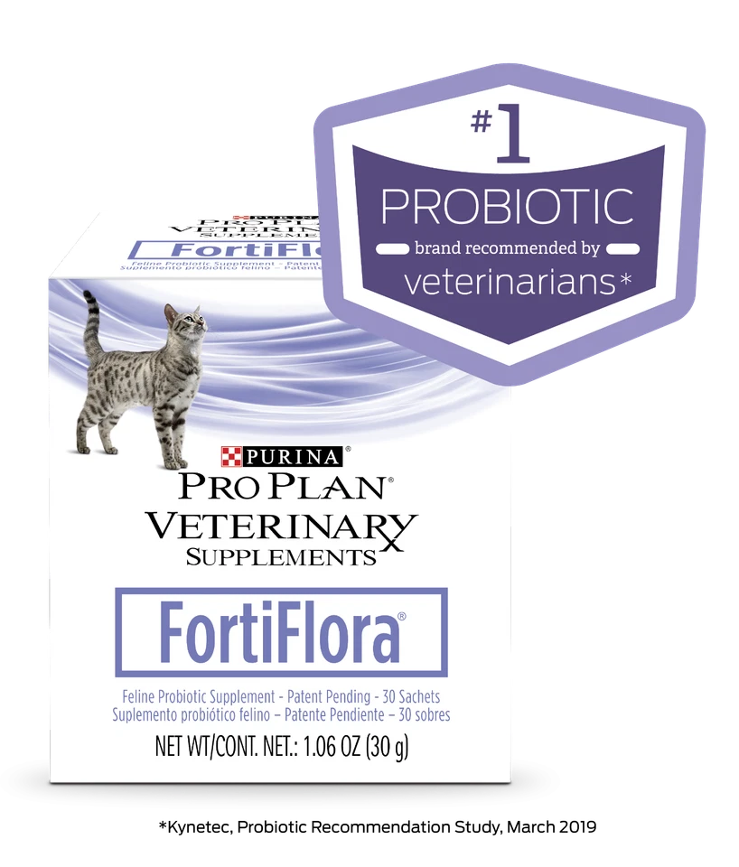 Feline Probiotic Nutritional Supplement for Cats, Digestive Support, 30 Sachets
