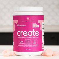 Creatine Monohydrate Gummies – Watermelon Flavor, 90 Gummies, 30 Servings