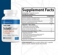 Sciatic Nerve Support Supplement – AlphaPalm, Pea Extract & B Vitamins, 120 Capsules