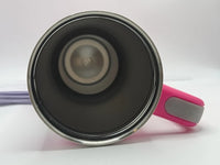 Hot Pink 40oz Insulated Stainless Steel Tumbler with Lid and Straw – Character Design