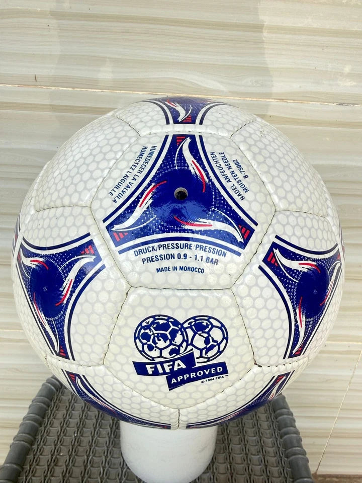 1998 World Cup Tricolor Leather Soccer Ball – Size 5 Football Collectible