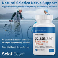 Sciatic Nerve Support Supplement – AlphaPalm, Pea Extract & B Vitamins, 120 Capsules
